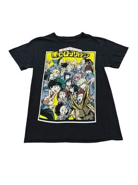 Men’s My Hero Academia Anime Graphic T-Shirt Black